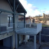 Pose terrasse et barrière fer sur mesure BPSC Océane