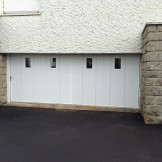 Réalisation d'une porte de garage PVC coulissante BPSC Océane